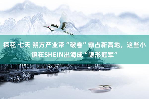 探花 七天 朔方产业带“破卷”霸占新高地，这些小镇在SHEIN出海成“隐形冠军”